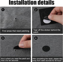 2 sheets of 24 pieces - Repair cloth - Repair patches - Nylon - Black - 15 x 20 cm - round - self-adhesive - waterproof - clothing repair - patch - Repair hole in clothing - DIY clothing accessories