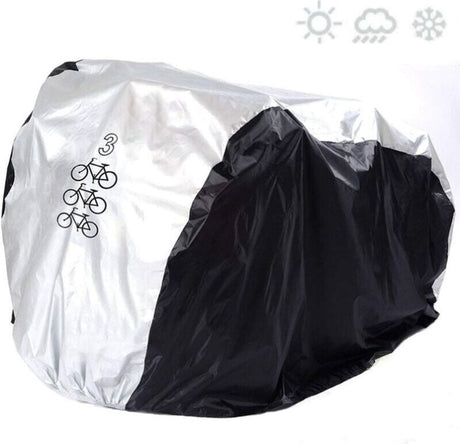 Protective cover - 3 bicycles - Saddle cover - Storage bag - 210D - All weather - 200*105*110 cm(L) - waterproof - dustproof - UV protection - Cover