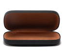 Glasses case - glasses case for men and women - sturdy case - sunglasses case - black - PU - 160*64*36mm
