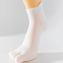 Pairs - Toe Socks - Yoga Socks - Runner Toe Socks - Black, White - Socks - Men's Socks - Size 41-44 - Solid Color