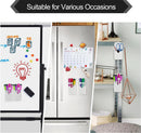 2 Pcs Magnetic Pen Holders, Magnetic Dry Erase Marker Holders, Magnetic Pencil Holders for Fridge, Whiteboard Marker Holder for School, Office, Home, Magnetic Marker Organizer, White - 5.6*12cm