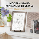 Plate stand - Photo frame stand - 18.5x10.5 cm (10 inch) - Holder - Decorative plates - Black - Display - Books - Hanger - Rack - Kitchen cabinet