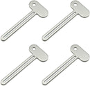 Toothpaste Squeezer - 4 pieces - Tube Squeezer - Stainless steel - silver - key-shaped - Environmentally friendly - Ergonomic design - Suitable for toothpaste, creams, gels