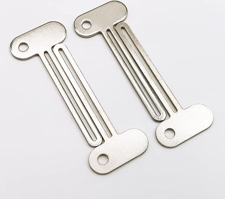 Toothpaste Squeezer - 4 pieces - Tube Squeezer - Stainless steel - silver - key-shaped - Environmentally friendly - Ergonomic design - Suitable for toothpaste, creams, gels