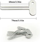 Toothpaste Squeezer - 4 pieces - Tube Squeezer - Stainless steel - silver - key-shaped - Environmentally friendly - Ergonomic design - Suitable for toothpaste, creams, gels