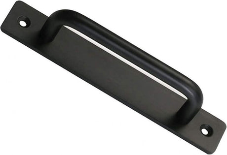Sliding door handles - Black handle - Cabinet handles - Furniture handle - Handles - Robust - Door handle - Metal - including mounting bolts - for cabinet kitchen furniture bedroom