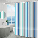 Shower curtain - 180 x 200 cm - romantic stripes - polyester - color - with hooks - Anti-mold - Waterproof - Bathroom decoration