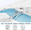 Shower curtain - 180 x 200 cm - romantic stripes - polyester - color - with hooks - Anti-mold - Waterproof - Bathroom decoration