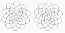 Flower Arrangement Holder Set - 2 Pieces - Flower Stand - Stainless Steel - Metal Wire Flower Arranger - Reusable - Flower Arranging Tool - Flower Grid Organizer - Suitable for Vases, Flower Stems and Bouquets - 15cm - Silver