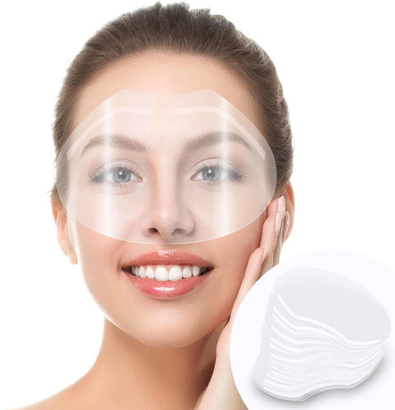 30 pieces - Face shield - Face shield - Splash shield - Face mask - safety mask - Face shield - Transparent - Hair No in eyes - For salon supplies, eyelash extensions
