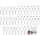 Empty Photo Frame Key Hangers - 37 Pieces - 3.4 x 5.4cm - Transparent Clear Acrylic Key Hangers for Double-Sided Photos - Small Picture Frames for Family, Friends & Hobbies