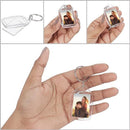 Empty Photo Frame Key Hangers - 37 Pieces - 3.4 x 5.4cm - Transparent Clear Acrylic Key Hangers for Double-Sided Photos - Small Picture Frames for Family, Friends & Hobbies