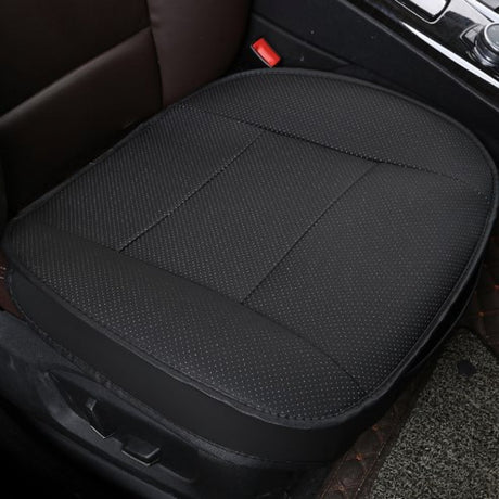 Seat cushion - Car seat cushion - Car cushions - for car - PU leather - Comfortable - Chair cushion - half pack - black - 52*50*1cm