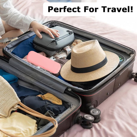 Travel Case Electric Toothbrush - 3 Pieces - Toothbrush Case - Universal - Storage Box - Toothbrush Case - Toothbrush Holder - Storage - Take Along - Pink/White/Black - 22.5*7*4 cm