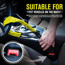 Steering Wheel Lock - Belt Lock - with 3 Keys - Yellow - Universal - Steering Wheel Anti-Theft Device - for Car Security - for Most Vehicles, Trucks, SUVs, Vans