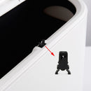 Lock - 12 Pieces - Lock - Plastic - Press Type - Trash Can Lock Replacement - Universal Touch Bin Lid Clamps - Trash Can Lock - Trash Can Lock Repair - Suitable for Trash Cans - 1.1*1.5cm - Black