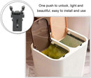 Lock - 12 Pieces - Lock - Plastic - Press Type - Trash Can Lock Replacement - Universal Touch Bin Lid Clamps - Trash Can Lock - Trash Can Lock Repair - Suitable for Trash Cans - 1.1*1.5cm - Black
