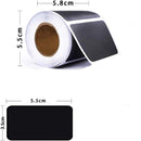 300 Stickers - Chalkboard Stickers - Chalk Sticker - Label Stickers - Labels - Kitchen Labels - Spice Stickers - 5.5 X 3.5 cm - Rectangle - Black - Removable - Reusable - For kitchen containers, storage boxes, offices, craft supplies