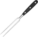Waffle Fork - Meat Fork - Stainless Steel - With Handle - Serving Fork - Carving Fork - Waffle Iron Accessory - Cookware - Kitchen Utensils - For Grill Kitchen Turkey Roast Dinner - 30 cm - Black