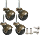 Set of 4 Furniture castors - transport castors - 50mm - Swivel castor - 30kg Load capacity - Height 64mm