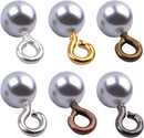 600 pieces - Screw hooks - Screw hook - Screw eyes - Screw eye - Small hook - Wall hook - Length 8 mm - Metal - color - with screw mounting - with storage box