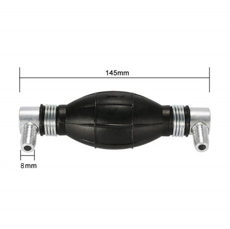 Siphon pump - Hand pump - Oil pump - Siphon pump - Fuel - One-way valve - For boat engine, camper, tractor, motorhome - Black - No hose