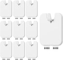 Picture Frame Hangers - 10 Pieces - Hanging Hook - ABS - Self-Adhesive Hooks - Wall Hooks - Towel Hook - Home Accessories - No Drilling Required - Suitable for Home, Office and Photo Frame Decoration - 6.6*5.1*1.2cm - White