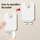 Picture Frame Hangers - 10 Pieces - Hanging Hook - ABS - Self-Adhesive Hooks - Wall Hooks - Towel Hook - Home Accessories - No Drilling Required - Suitable for Home, Office and Photo Frame Decoration - 6.6*5.1*1.2cm - White