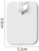 Picture Frame Hangers - 10 Pieces - Hanging Hook - ABS - Self-Adhesive Hooks - Wall Hooks - Towel Hook - Home Accessories - No Drilling Required - Suitable for Home, Office and Photo Frame Decoration - 6.6*5.1*1.2cm - White
