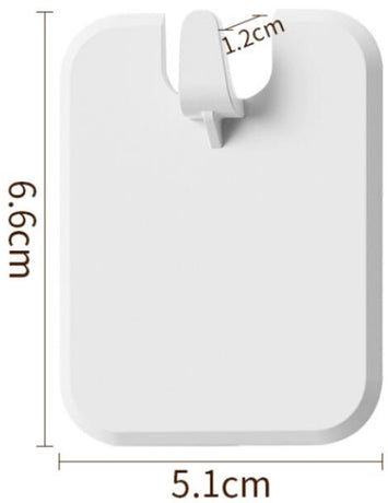 Picture Frame Hangers - 10 Pieces - Hanging Hook - ABS - Self-Adhesive Hooks - Wall Hooks - Towel Hook - Home Accessories - No Drilling Required - Suitable for Home, Office and Photo Frame Decoration - 6.6*5.1*1.2cm - White