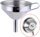Funnel - Kitchen Funnels - Metal Filling Funnel - Filling Funnel - High Quality Funnel - Stainless Steel - Ø15 cm - Silver