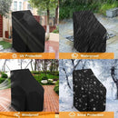 Garden Chair Cover - Waterproof Protective Cover for Garden Furniture - Protective Cover for Garden Chairs - Cover Suitable for Stackable Chairs - 89*89*120/89cm - Black - 210D Oxford Cloth - Waterproof - Durable - Garden Furniture Covers - Garden Furnitu