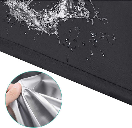 Garden Chair Cover - Waterproof Protective Cover for Garden Furniture - Protective Cover for Garden Chairs - Cover Suitable for Stackable Chairs - 89*89*120/89cm - Black - 210D Oxford Cloth - Waterproof - Durable - Garden Furniture Covers - Garden Furnitu