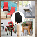 Garden Chair Cover - Waterproof Protective Cover for Garden Furniture - Protective Cover for Garden Chairs - Cover Suitable for Stackable Chairs - 89*89*120/89cm - Black - 210D Oxford Cloth - Waterproof - Durable - Garden Furniture Covers - Garden Furnitu