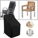 Garden Chair Cover - Waterproof Protective Cover for Garden Furniture - Protective Cover for Garden Chairs - Cover Suitable for Stackable Chairs - 89*89*120/89cm - Black - 210D Oxford Cloth - Waterproof - Durable - Garden Furniture Covers - Garden Furnitu
