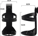 Bicycle cup holder - Cup holder - PP - black - Stroller cup holder - 360 degree rotation - adjustable clamp - Universal - large caliber - for mountain bikes, bicycles, strollers and wheelchairs