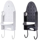 Ironing board holder - Hanging system for your ironing board AND iron - simple ironing board holder - white - plastic