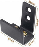 Floor guide - Wall guide - Door guide - Door guide - Steel - Black - Wall mounting - for sliding doors, shed doors