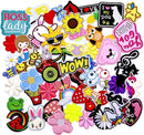 60 Pieces Iron-On Patches - Iron-on Embroidered Patches for Clothing