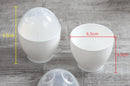 Egg Boiler - 2 Pieces - Microwave Egg Boiler - Egg Boiler - Portable Mini Fast Egg Boiling Cup - For Kitchen Breakfast - White