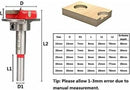 Drill guide - hinge gauge - Drill bit accessories - for 35mm hinge holes - 77*66mm - PP, TPR, carbon steel - blue - for carpentry, cabinet hinges and mounting plates