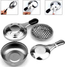 2pcs Portable Stainless Steel Alcohol Stove, Detachable Fondue Alcohol Burner, Gummy Alcohol Burner for Outdoor Camping, Environmentally Friendly
