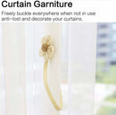 Curtain Holder - 2 Pieces - Curtain Tie Back - Curtain Tie Rope - Magnetic Curtain Cord - Beige - 40 cm