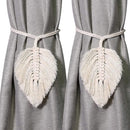 Curtain Holder - 2 Pieces - Curtain Tie Back - Curtain Tie Rope - Curtain Tie Back Hook - Curtain Ties - Beige - 116 cm Long