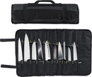 Knife Set Storage Bag - Professional Chef's Cutlery Bag - Chef's Knife Bag For up to 22 Knives - Black - Kitchen Set - Chef's Knife Roll - Chef's Knife Roll Bag - Travel Tool Roll Pouch Storage - 35.5*58 cm - Knives not included