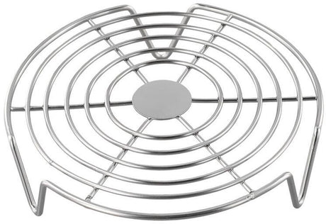 Oven Rack - Steam Rack - Stainless Steel - Microwave Rack - Round - Grill Cooling Rack - Multifunctional Cooking Steam Stand - Microwave Rack Round - Oven Rack - Universal - Suitable for cooking, baking and roasting - 16cm - Silver