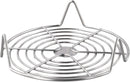 Oven Rack - Steam Rack - Stainless Steel - Microwave Rack - Round - Grill Cooling Rack - Multifunctional Cooking Steam Stand - Microwave Rack Round - Oven Rack - Universal - Suitable for cooking, baking and roasting - 16cm - Silver