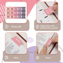 Bible Tab Stickers Self-Adhesive - Tabs Paper - Accessories - Bible Study - English Version - Easy to Read and Use Bible Journaling - Pink-Gray - 75 Laminated Bible Tabs