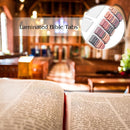 Bible Tab Stickers Self-Adhesive - Tabs Paper - Accessories - Bible Study - English Version - Easy to Read and Use Bible Journaling - Pink-Gray - 75 Laminated Bible Tabs