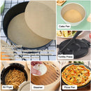 Baking paper - 100 pieces - 30 cm - Round - Parchment paper - for baking cookies, bread, meat, pizza, air fryer